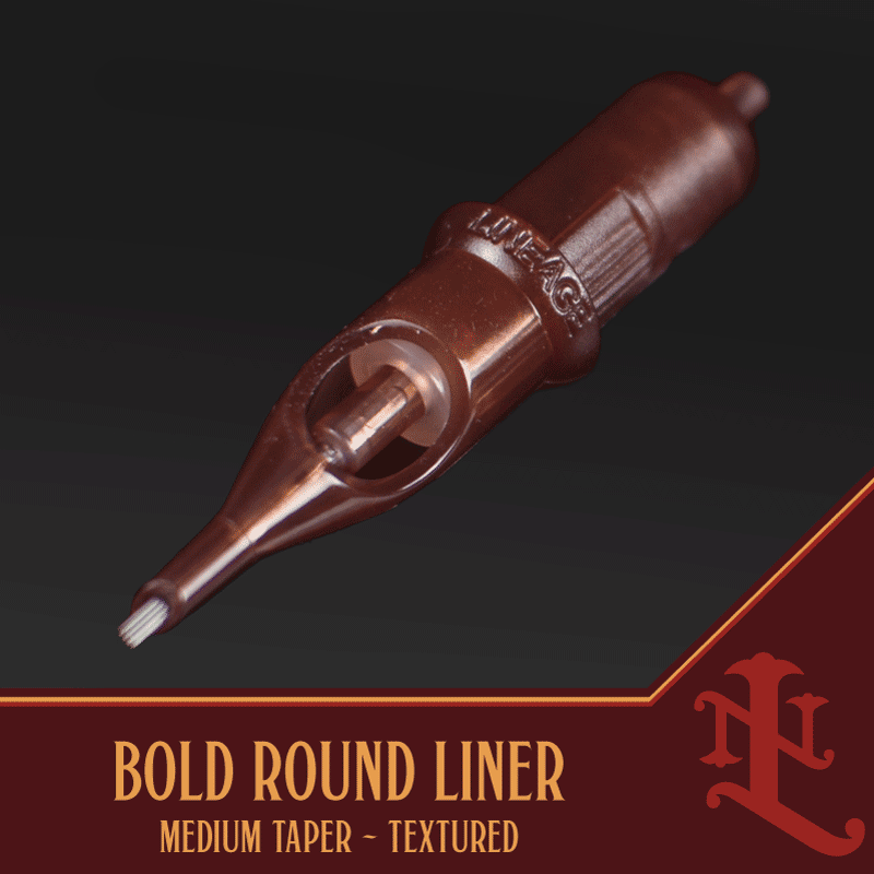 Bold round liner cartridge tattoo needle